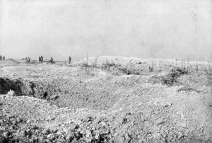 1917年の第一次世界大戦、フランス、ヴェルダン、モートオムの風景 作： Unbekannt