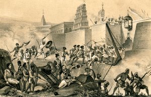 1799年、1847年のセリンガパタムでのTippoo Saibの最後の努力 作： Unbekannt