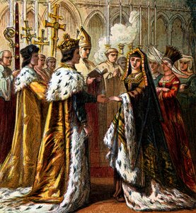 ヘンリー7世の結婚、1486年、c1850