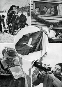 活動中のメディア、冬季オリンピック、ドイツ、ガルミッシュパルテンキルヒェン、1936年 作： Unbekannt