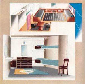 新しいオリエントライナーは、1935年の新しい装飾基準に貢献しています。 作： Unbekannt