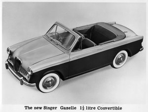 新しいシンガーガゼル1.5リッターコンバーチブル、c1956-c1958 作： Unbekannt
