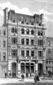 デイリーテレグラフの新しいオフィス、フリートストリート、ロンドン、1882 作： Unbekannt