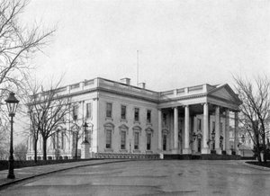 ホワイトハウスの北柱廊、ワシントンDC、アメリカ合衆国、1908 作： Unbekannt