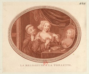 トイレの修道女、1770～1780年代。 作： Unbekannt
