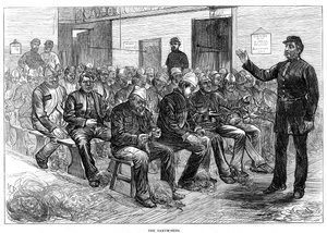 オーカム小屋、クラーケンウェル刑務所、ロンドン、1874 作： Unbekannt