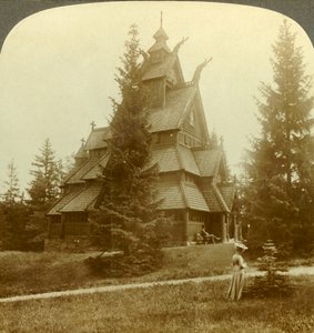 古風な趣のある12セントのゴル教会。 Osoarshal、ノルウェー、c1905での建物。 作： Unbekannt