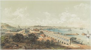 1857年7月27日、リュブリャナからトリエステまでの国有鉄道が開通しました。 作： Unbekannt
