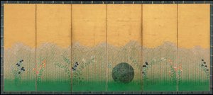 武蔵の平野、1760年頃 作： Unbekannt