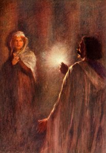 「光線が乙女を照らした」、1917年。 作： Unbekannt