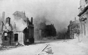 フランス、カンブレー遺跡、第一次世界大戦、1918年 作： Unbekannt