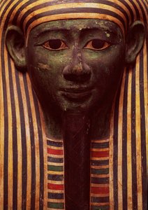 プサメティック（前664-610年）の石棺 顔の細部、エジプト製 作： Unbekannt