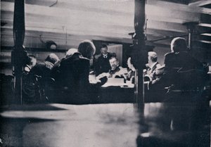 軍法会議、1906年の勝利のシーン 作： Unbekannt