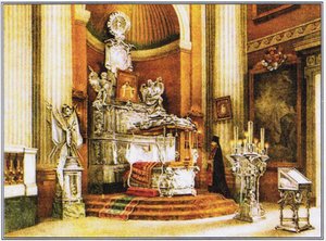聖アレクサンドルネフスキーの神社、1890 作： Unbekannt