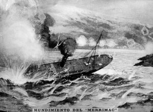 メリマックの沈没、1898年、1920年代 作： Unbekannt