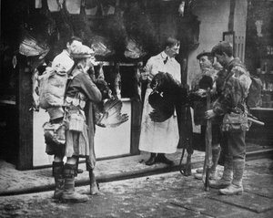 1915年の家族の兵士 作： Unbekannt