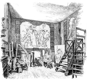 Paul-Jacques-Aime Baudryのスタジオ、c1880-1882 作： Unbekannt