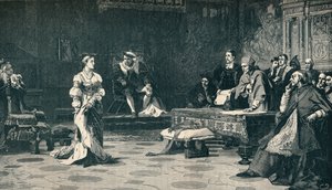 キャサリン女王の裁判、1905年1529年。 作： Unbekannt