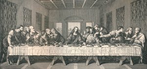 「最後の晩餐」の壁画、ミラノ、1883年