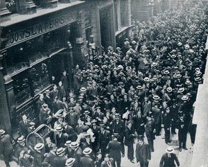 都市の戦争危機：ロンドン証券取引所の閉鎖、1914年