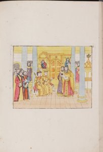 1810年、ミハイルフェオドロビッチ皇帝とエフドキヤルキアノフナの結婚式 作： Unbekannt