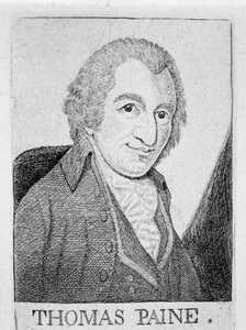 トーマスペイン、イギリス生まれのアメリカ人革命家、作家、哲学者、c1790 作： Unbekannt
