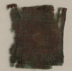イタリアのゴシックシルクの3つの断片、1300年代。 作： Unbekannt