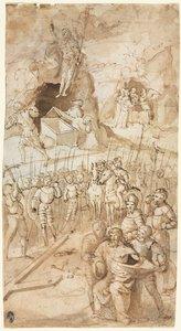 1500年代のキリストの受難からの3つのシーン。 作： Unbekannt