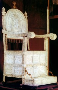 16世紀の恐ろしい皇帝イワンの玉座 作： Unbekannt