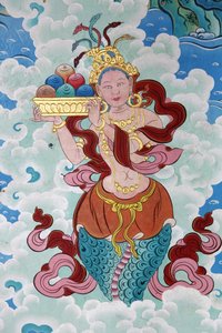 チベットの女神コパン僧院（ネパール、カトマンズ 作： Unbekannt