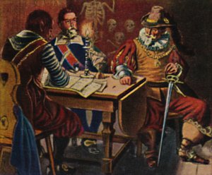 Tilly 1559-1632。 -A.ヴァンダイクによる塗装後の彫刻、1934年。 作： Unbekannt