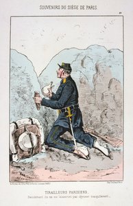 Tirailleurs Parisiens、パリ包囲戦、1870年-1871年 作： Unbekannt