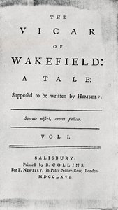 ウェークフィールドの牧師のタイトルページ、1766 作： Unbekannt