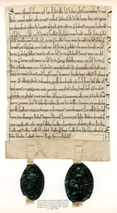 ロンドン市ギルドホール周辺の物件のタイトル証書c1182-1201 1886 作： Unbekannt