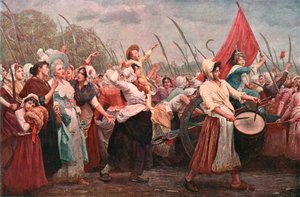 フランス革命の事件、ベルサイユへ、c1894、c1902。 作： Unbekannt