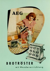 トースター。 AEG広告
