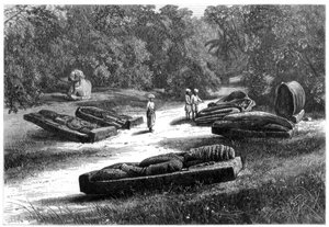 1875年中央インド、チャンダのゴンドラジャースの墓 作： Unbekannt