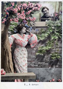 明日、ヴィンテージのフランスのポストカード、c1900 作： Unbekannt
