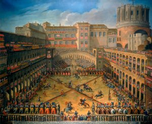 1565年、ローマ、バチカンの裁判所でのトーナメント