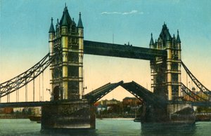 タワーブリッジ、ロンドン、c1910。