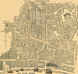 タワーストリートワード、c1872。