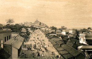 1847年、インドのトリヒノポリの町と砦 作： Unbekannt