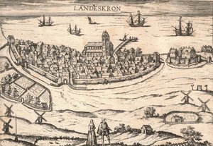 ランツクルーナの町、スウェーデン、1580 年代 作： Unbekannt