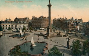 トラファルガースクエア、ロンドン、c1900。 作： Unbekannt