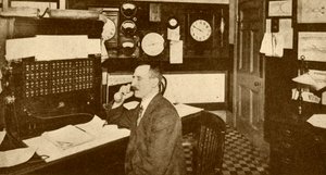 交通管制官事務所、ロンドン地下鉄、1930年。 作： Unbekannt