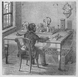 メッセージの送信、1894 作： Unbekannt