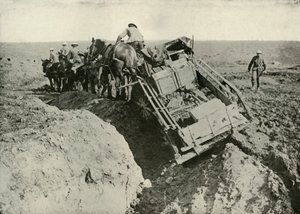 1919年の前線輸送困難。 作： Unbekannt