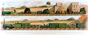 1831年のリバプールとマンチェスター鉄道の旅 作： Unbekannt