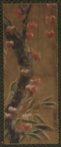 木、秋のつる、雪、江戸時代、1615-1868. 作： Unbekannt