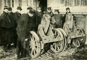 ドイツ人からキャプチャされた塹壕迫撃砲、第一次世界大戦、1914年、1920年。 作： Unbekannt